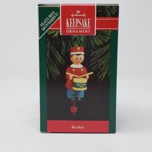 1992 Hallmark Brother Drummer Handcrafted Keepsake Holiday Christmas Ornament
